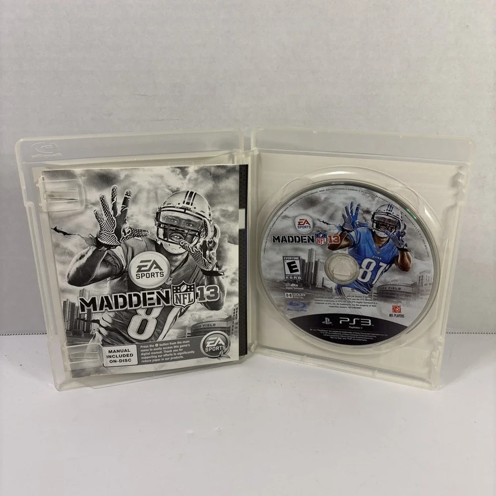 Madden NFL 13 Sony PlayStation 3 PS3 EA Sports Football Game Calvin Johnson